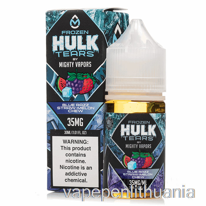 šaldytas Mėlynas Razz šiaudų Meliono Kramtukas - Hulk Ašaros Druskos - 30ml 35mg Vape Skystis